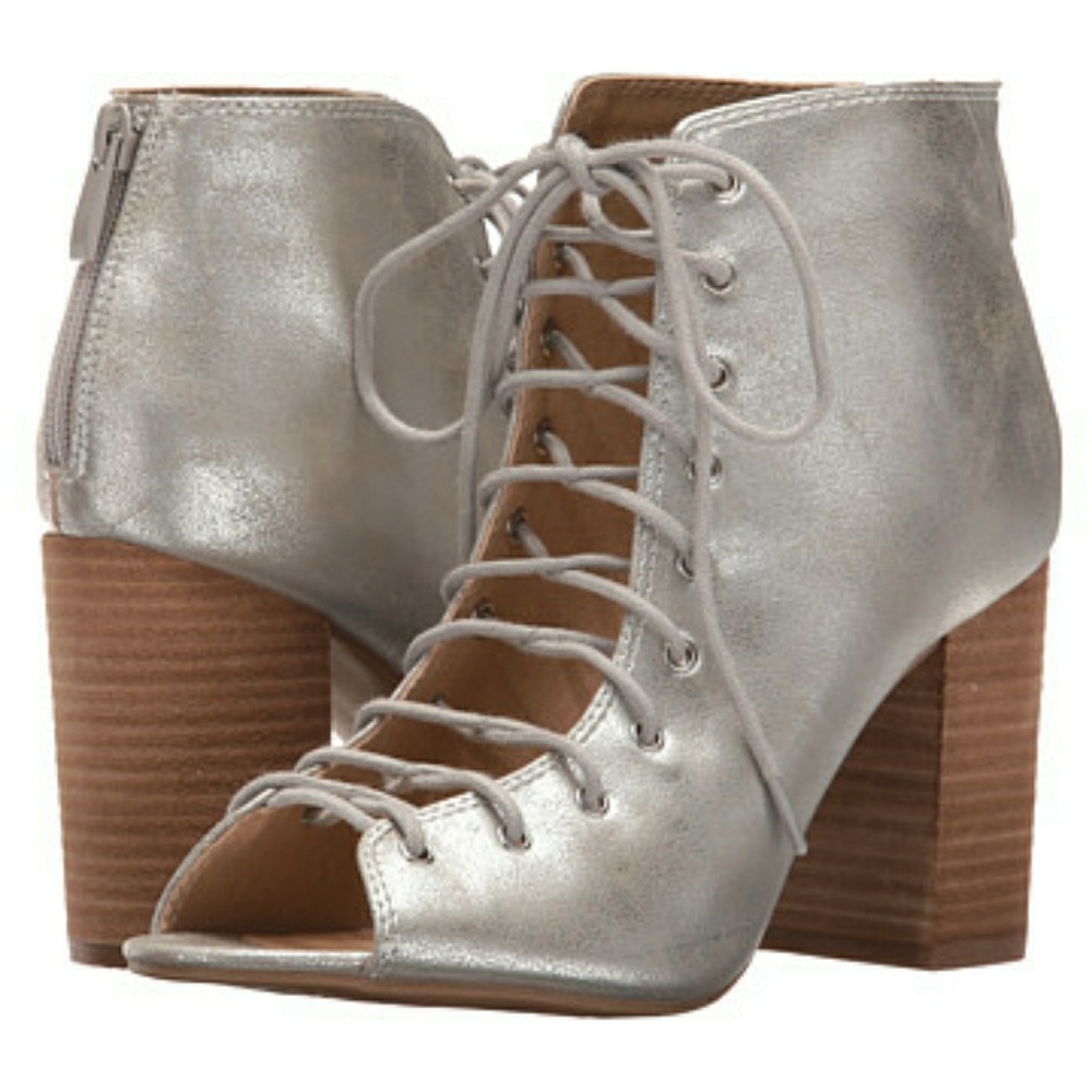 Chinese laundry lace up booties